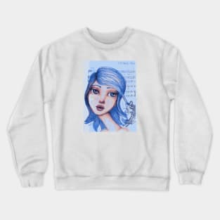 Blue Girl Crewneck Sweatshirt